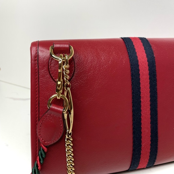 Authentic Gucci Rajah Web Chain Shoulder Bag - Picture 7 of 8